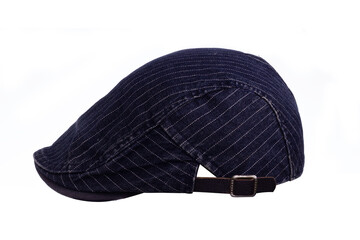 Newsboy cap or Flat cap hat isolated on a white background
