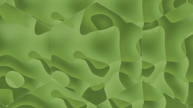 Abstract green polygonal background with blurry amorphous shapes suitable for websites, digital design projects, and techrelated content. Perfect for modern and futuristic concepts.