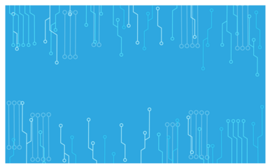 サイバーブルー電子ラインの背景イラスト