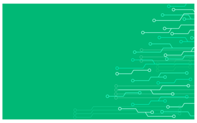 サイバーグリーン電子ラインの背景イラスト