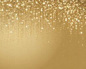 Falling Gold Glitter Sparkles Background Keywords: glitter, gold, sparkle, falling, bokeh