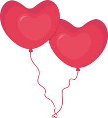 two heart-shaped balloons