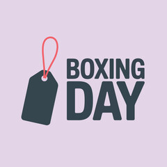 Boxing Day Greeting, Price Tag Design, Bold Typography