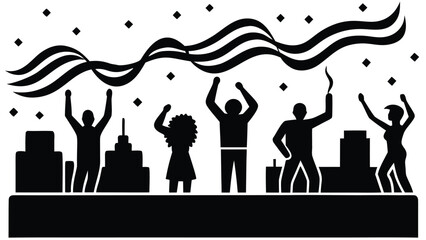 city skyline vector illustration silhouette vector people couple woman illustration love business family black symbol design icon 