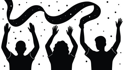 vector illustration of a silhouette of a girl vector illustration woman silhouette people music art design fashion party dance icon 