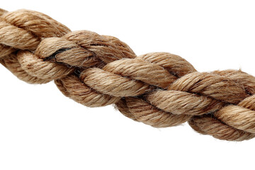 strong rope for tug of war isolated on transparent background