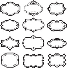Obraz premium set of vintage frames