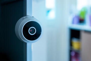 Spy cameras or spy cameras hidden in secret corners of the house, property protection and security technology