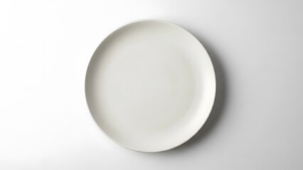 Fototapeta premium white plate with white background