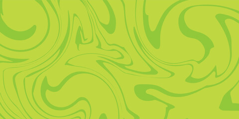 Fototapeta premium Abstract green background with hypnotic wavy lines pattern. Fresh and natural background