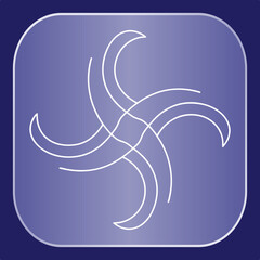 Abstract Blue Graphic Element