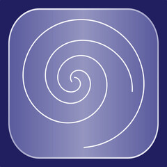 Simple Spiral Graphic Design Element