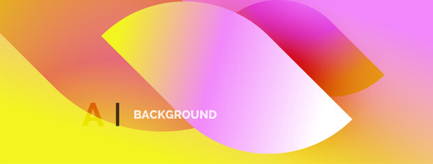 Abstract gradient background. Yellow, orange, pink hues blend smoothly. Minimalist design with text elements present. Modern aesthetic.