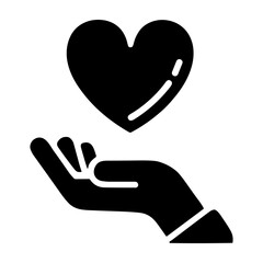Obraz premium Charity icon or logo isolated sign symbol vector illustration - high quality black style vector icons
