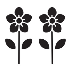 Flowers icon or logo isolated sign symbol vector illustration - high quality black style vector icons