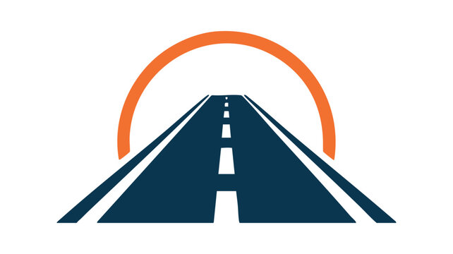 Road to success journey graphic icon