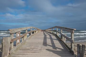 Alte Seebr&uuml;cke in Zingst.
