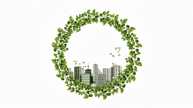 Green City Concept - Sustainable Urban Development and Environmental Harmony.