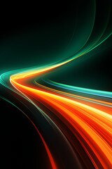 illustration vector light neon trails