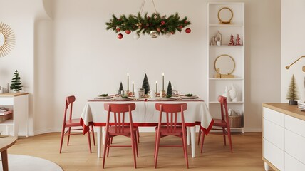 dining room interior with table