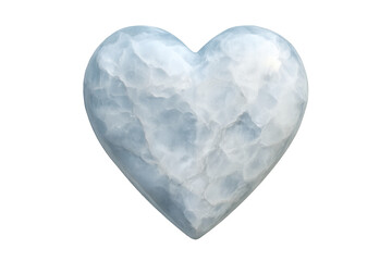 Fototapeta premium Ice heart symbol representing frozen love on transparent background