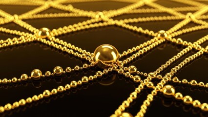 Luxury Gold Chain Pattern Background
