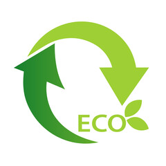 Obraz premium recycle symbol on white background