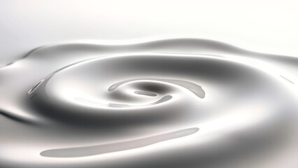 Close up image of black liquor spiral ripple standing still