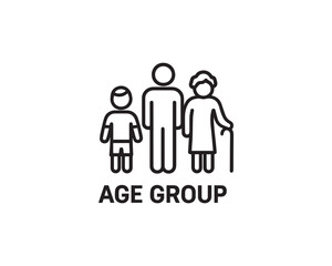 Age Group icon vector design illustration.