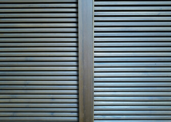 Close up detail and texture of teak panels