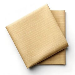 Bamboo Textile Swatch Isolated on White