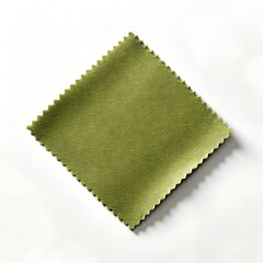 Algae-Based Textile Swatch Isolated on White Background