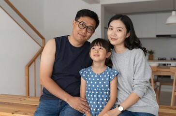 portrait of happy family