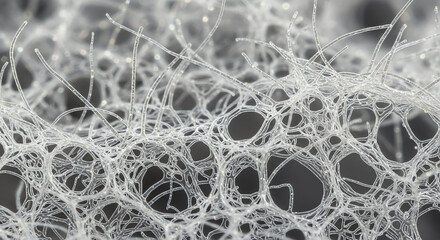 Naklejka premium Microscopic Net Like Filaments