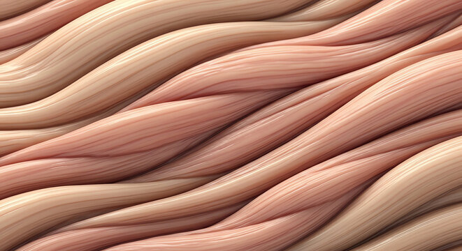 Tangled Muscle Like Fibers