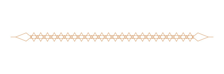 Elegant Light gold Geometric Decorative Line Divider Element