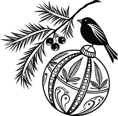 Decorative religious figure silhouette