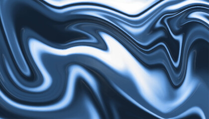 Blue Liquid Marble Abstract Flow Background