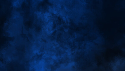 Dark Blue Atmospheric Watercolor Texture Background
