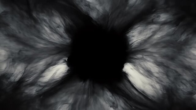 Abstract Black Hole: Eerie Void with Smoke-Like Edges
