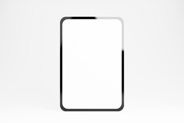 White screen tablet mockup for responsive design or app presentation