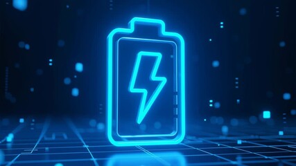 High Power Electric Battery Icon, Future Technology for Green Energy Storage in Mobile Devices and Electric Cars, Efficient Charging Solutions with Innovative Cables - Powered by Adobe