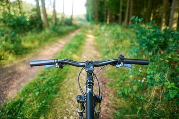 Outdoor cycling adventure with gps navigation screen