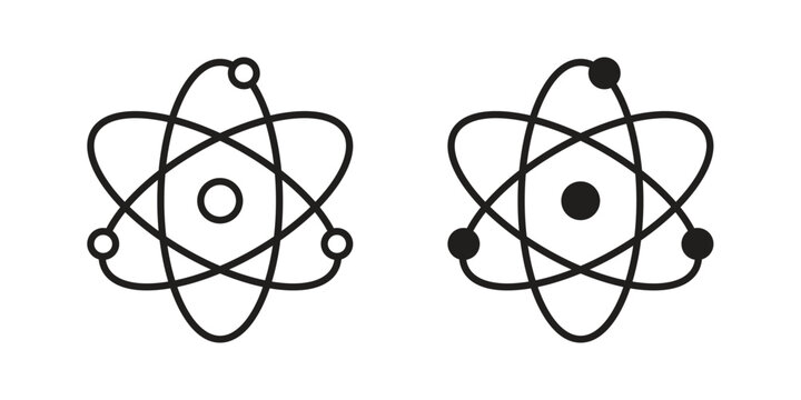 Physics icon pictogram in trendy outline style. icon, sign or symbol.