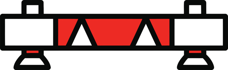 Construction Barrier Icon Vector
