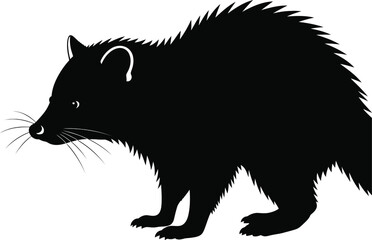 Badger Silhouette Vector