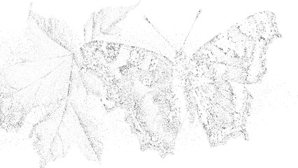 Hand drawn Christmas and New Year festive illustration with lively pencil strokes. Abstract black and white sketch featuring dynamic splatters and energetic motion. 