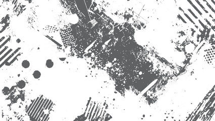 Abstract grunge texture with dust particles and scratch marks on white background. Dirty overlay texture with grain and dust for vintage screen and grunge image effects. 