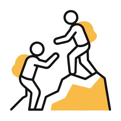 vector illustration of a man running