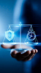 Balancing justice and time in a digital realm at dawn